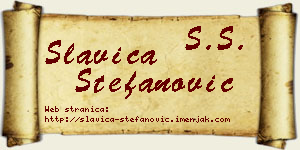 Slavica Stefanović vizit kartica